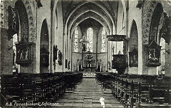 Interieur Kerk in 1920